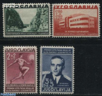 Yugoslavia 1938 Railways Hospital 4v, Unused (hinged), Health - Transport - Health - Railways - Nuevos