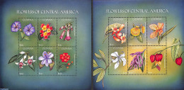 Guyana 2000 Central American Flora 12v (2 M/s), Mint NH, Nature - Flowers & Plants - Guyana (1966-...)