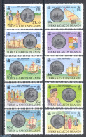 Turks And Caicos Islands 1992 Discovery, Coins 10v, Mint NH, History - Transport - Various - Explorers - Ships And Boa.. - Explorateurs