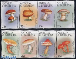 Antigua & Barbuda 1996 Mushrooms 2x4v [:::], Mint NH, Nature - Mushrooms - Pilze
