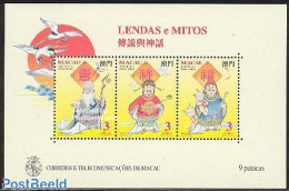 Macao 1994 Legends And Myths S/s, Mint NH, Nature - Birds - Art - Fairytales - Unused Stamps