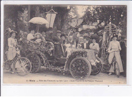 BLOIS: Fête Des Fleurs Du 19 Juin 1910, Auto Fleurie De La Maison Mesnard - Très Bon état - Blois