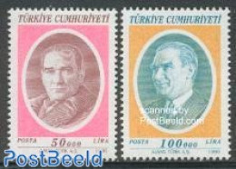 Türkiye 1996 Definitives, Ataturk 2v, Mint NH, History - Politicians - Otros & Sin Clasificación