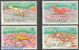 Vanuatu 1989 Marine Life 4v, Mint NH, Nature - Shells & Crustaceans - Crabs And Lobsters - Vita Acquatica