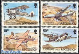 Ascension 1982 Wideawake Airport 4v, Mint NH, Transport - Aircraft & Aviation - Vliegtuigen