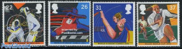 Great Britain 1991 Student Games 4v, Mint NH, Sport - Athletics - Fencing - Rugby - Sport (other And Mixed) - Swimming - Unused Stamps