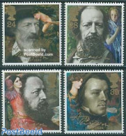 Great Britain 1992 Lord Tennyson 4v, Mint NH, Art - Handwriting And Autographs - Paintings - Neufs
