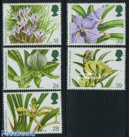 Great Britain 1993 Orchids 5v, Mint NH, Nature - Flowers & Plants - Orchids - Autres & Non Classés