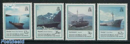 South Georgia / Falklands Dep. 1990 Ship Wrecks 4v, Mint NH, Transport - Ships And Boats - Ships