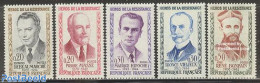 France 1960 Heroes Of Resistance 5v, Mint NH, History - World War II - Nuevos