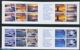 Guernsey 2008 Abstract Guernsey 2 Booklets, Mint NH, Transport - Various - Stamp Booklets - Ships And Boats - Lighthou.. - Sin Clasificación