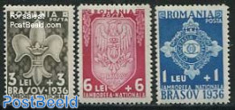 Romania 1936 Scouting 3v, Unused (hinged), Sport - Scouting - Neufs