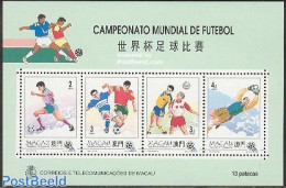 Macao 1994 Football Games S/s, Mint NH, Sport - Football - Unused Stamps