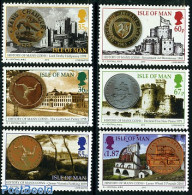 Isle Of Man 2010 Commemorative Coins 6v, Mint NH, Nature - Transport - Various - Cattle - Ships And Boats - Money On S.. - Barcos