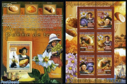 Guinea, Republic 2008 Int. Year Of The Potato 7v (2 S/s), Mint NH, Health - History - Transport - Food & Drink - Explo.. - Levensmiddelen