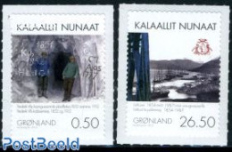 Greenland 2010 Mining 2v S-a, Mint NH, Science - Transport - Mining - Ships And Boats - Nuevos