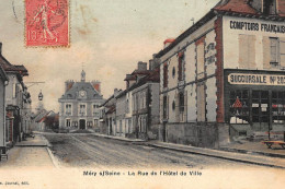 MERY-sur-SEINE : A Rue De L'hotel De Ville - Tres Bon Etat - Altri & Non Classificati
