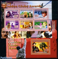 Guinea, Republic 2008 Golden Globe Award 7v (2 S/s), Mint NH, Performance Art - Film - Movie Stars - Film