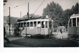 LYON : "photo Environ 1950 Format Et Papier CPA" Tramway 4 Parc Roi De La Botte - Tres Bon Etat - Autres & Non Classés