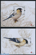 Azores 2008 Bullfinch Bird 2 S/s, Mint NH, Nature - Animals (others & Mixed) - Birds - Azoren