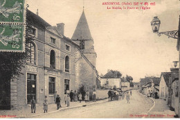 ARSONVAL : La Mairie La Poste Et L'eglise - Tres Bon Etat - Otros & Sin Clasificación