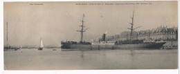 Carte Panoramique - SAINT-MALO - Sortie Du Port, Le """"Burgundia"""" Emportant à Saint-Pierre 1500 Pêcheurs (28x11) - é - Saint Malo