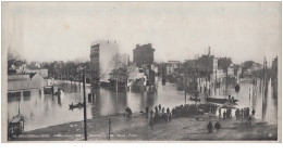 BOULOGNE-sur-SEINE : Carte Panoramique - Inondation 1910, Panorama Du Rond-Point, (28x15cm) - Très Bon état - Other & Unclassified