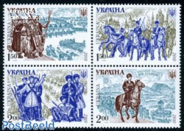 Ukraine 2010 Army History 4v [+], Mint NH, History - Nature - Transport - Militarism - Horses - Ships And Boats - Militares