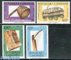 Gabon 1988 Music Instruments 4v, Mint NH, Performance Art - Music - Unused Stamps