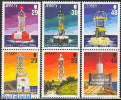 Jersey 2003 Lighthouses 3x2v [:], Mint NH, Various - Lighthouses & Safety At Sea - Fari