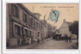 GOMETZ-le-CHATEL : Rue Et Place De La Mairie (toillée) - Tres Bon Etat - Other & Unclassified