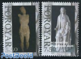 Faroe Islands 2007 Christmas 2v, Mint NH, Religion - Christmas - Art - Sculpture - Noël