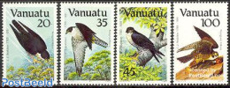 Vanuatu 1985 J.J. Audubon 4v, Mint NH, Nature - Birds - Birds Of Prey - Vanuatu (1980-...)