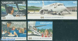Vanuatu 1997 Air Vanuatu 4v, Mint NH, Transport - Aircraft & Aviation - Airplanes
