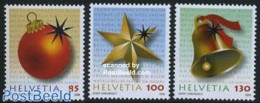 Switzerland 2008 Christmas 3v, Mint NH, Religion - Christmas - Unused Stamps