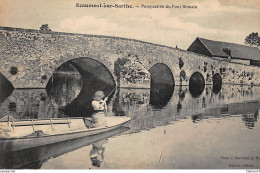 BEAUMONT-sur-SARTHE : Perspective Du Pont Romain - Tres Bon Etat - Beaumont Sur Sarthe
