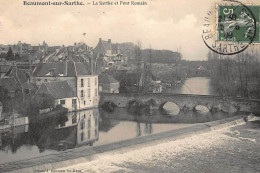 BEAUMONT-sur-SARTHE : La Sarthe Et Pont Romain - Tres Bon Etat - Beaumont Sur Sarthe