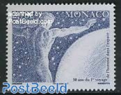 Monaco 2011 50 Years Manned Space Flights 1v, Mint NH, Transport - Space Exploration - Ongebruikt