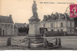 MAYET : Le Monument Et La Place - Tres Bon Etat - Mayet