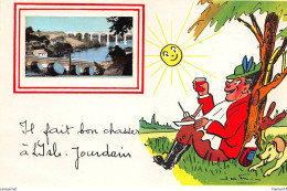 ISLE JOURDAIN : Illustration Jean De Pressac, Il Fait Bon Chasser - Tres Bon Etat - L'Isle Jourdain