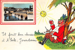 ISLE JOURDAIN : Illustration Jean De Pressac, Il Fait Bon Chasser - Tres Bon Etat - L'Isle Jourdain