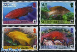 Saint Helena 2011 WWF, Fish 4v, Mint NH, Nature - Fish - World Wildlife Fund (WWF) - Fishes