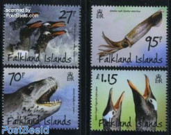 Falkland Islands 2011 Animals 4v, Mint NH, Nature - Animals (others & Mixed) - Birds - Fish - Sea Mammals - Poissons