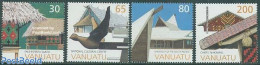 Vanuatu 1998 Architecture 4v, Mint NH, Science - Education - Art - Architects - Modern Architecture - Sculpture - Escultura