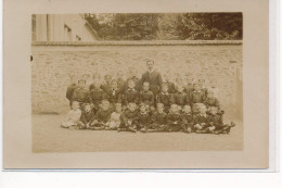 CARTE PHOTO A LOCALISER : Seine Et Marne(?), Classe D'ecole - Tres Bon Etat - Foto