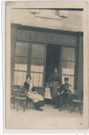 CARTE PHOTO A LOCALISER : Cafe De La Gare - Tres Bon Etat - Foto