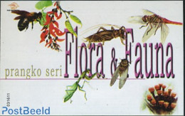 Indonesia 2003 Flora & Fauna Booklet, Mint NH, Nature - Flowers & Plants - Insects - Stamp Booklets - Unclassified