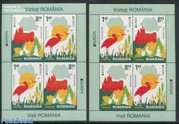 Romania 2012 Europa 2 S/s, Mint NH, History - Nature - Various - Europa (cept) - Birds - Maps - Unused Stamps