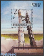 Chad 1984 Transports, Ariane S/s, Mint NH, Transport - Space Exploration - Otros & Sin Clasificación