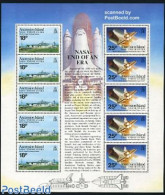Ascension 1989 NASA M/s (with 5 Sets), Mint NH, Transport - Space Exploration - Ascension (Ile De L')